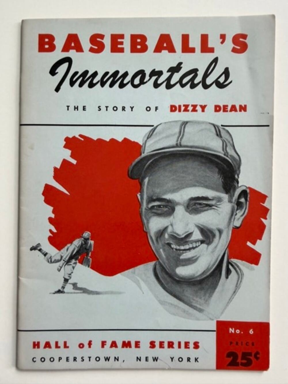 RARE 1953 Baseballs Immortals Dizzy Dean Booklet Hall of Fame St Louis Cardinals